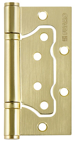 Петля Fuaro (Фуаро) универсальная без врезки IN4500W-BL SB (500-2BB/BL 100x2,5) мат. золото БЛИСТЕР 