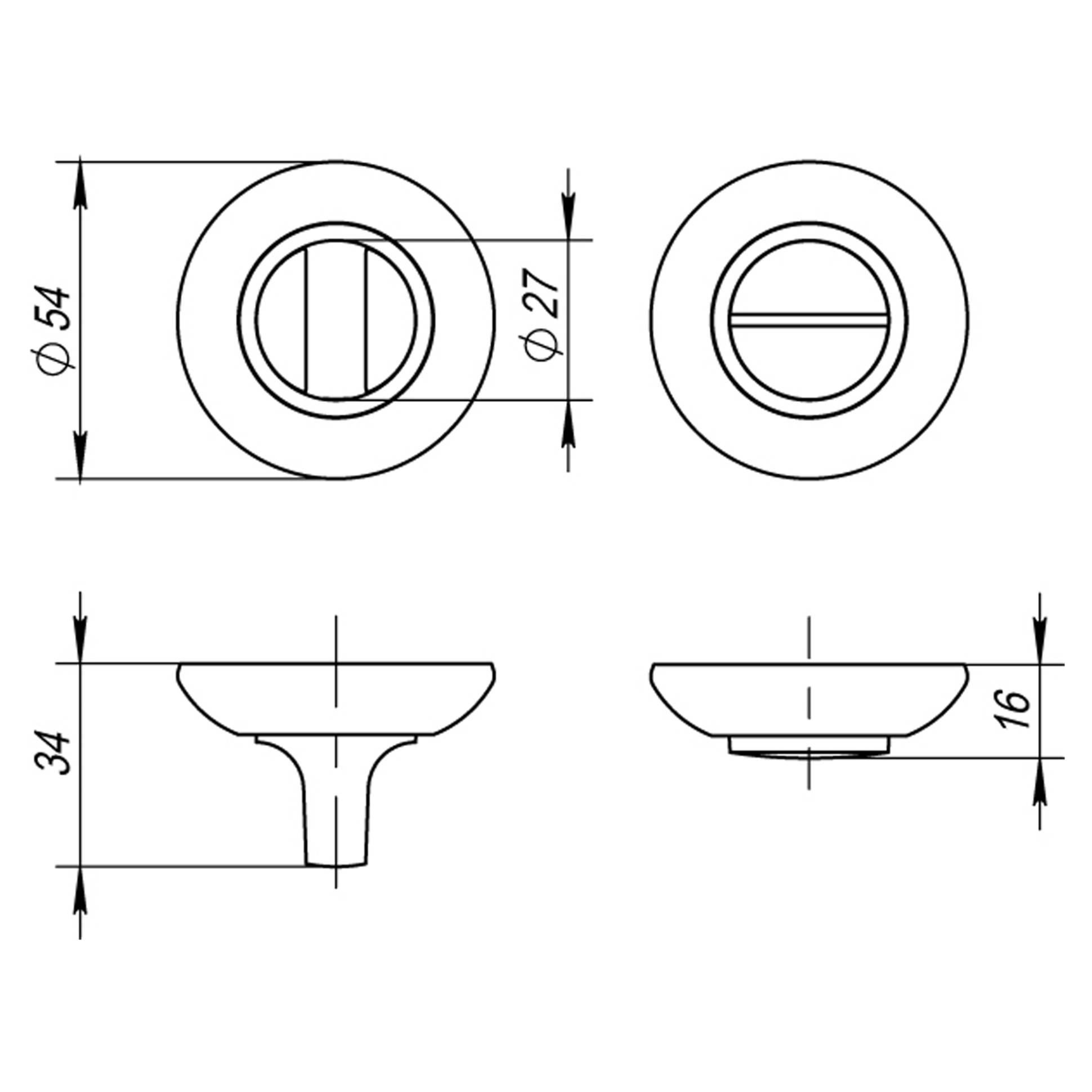 Ручка Fuaro (Фуаро) поворотная BK6.R.RM54 (BK6 RM) ABG-6 зелёная бронза 