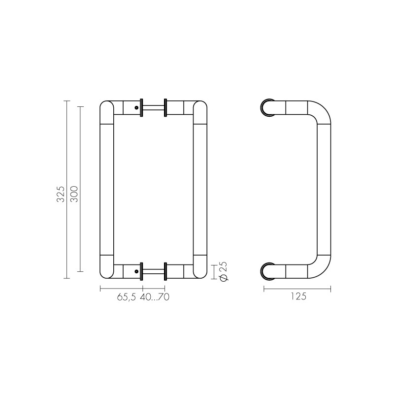 Ручка-скоба Fuaro (Фуаро) PULL.PH25/300.25 INOX 304 (PH-25-25/300-INOX) Ручка-скоба Fuaro (Фуаро) PULL.PH25/300.25 INOX 304 (PH-25-25/300-INOX)