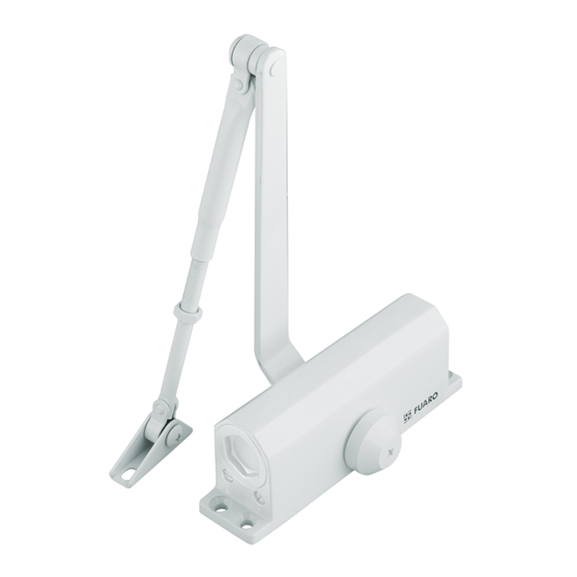 Доводчик Fuaro (Фуаро) дверной DC20-3 (DC-203) WH до 65 кг (белый) 