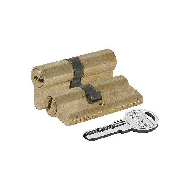 Цилиндровый Kale kilit (Кале килит) механизм 164 SN/80 (30+10+40) mm латунь 5 кл. 