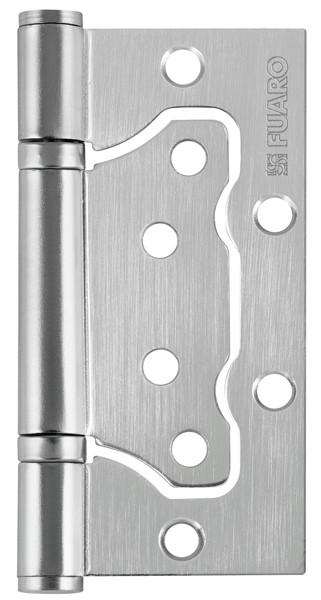 Петля Fuaro (Фуаро) универсальная без врезки IN4500W-BL SC (500-2BB/BL 100x2,5) матовый хром БЛИСТЕР 