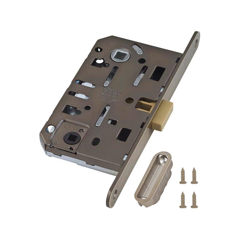 B06102.50.12.567 AGB (АГБ) Защелка врезная WC (ант. бр.) с отв. пл. B02402.05.12 MEDIANA POLARIS 