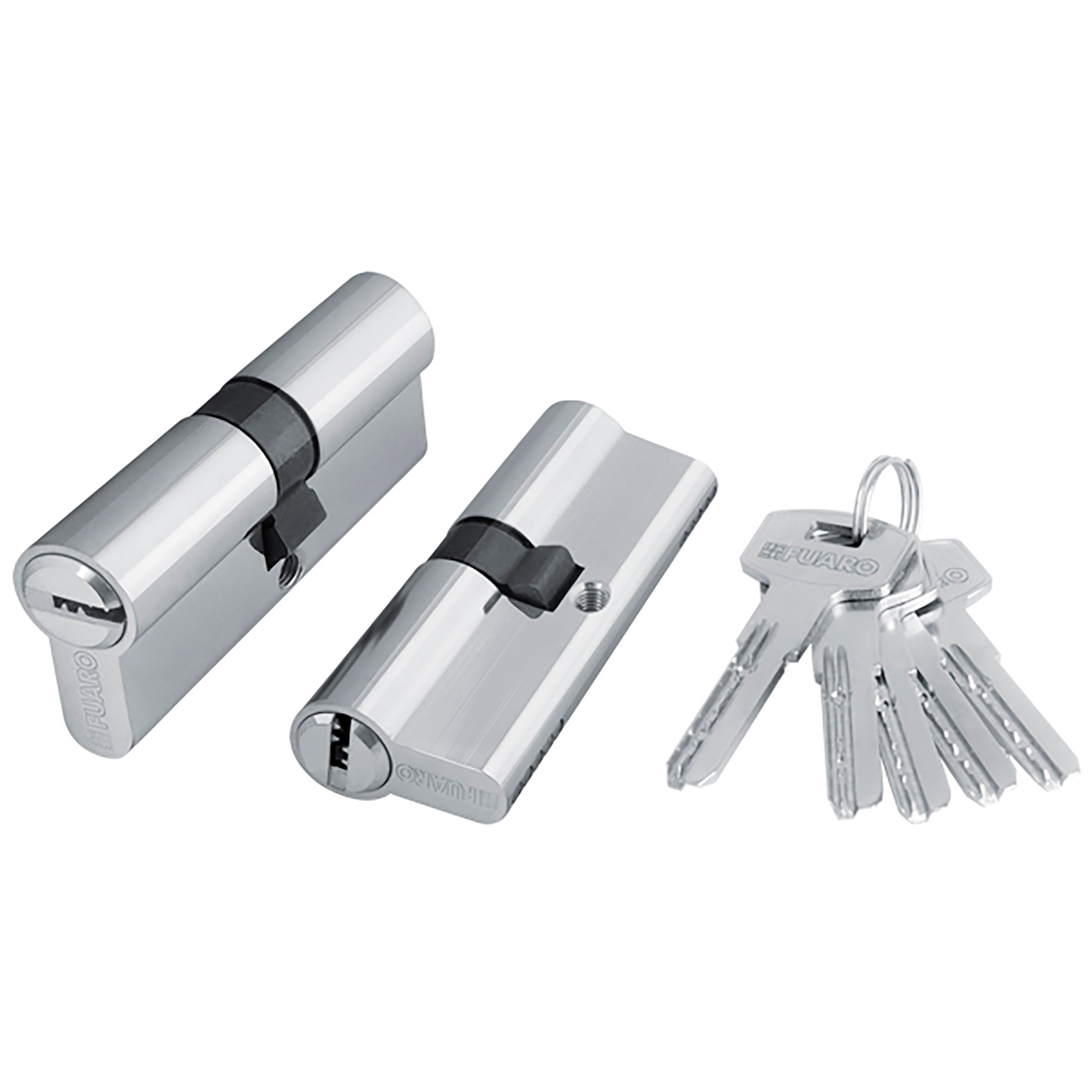 Цилиндровый Fuaro (Фуаро) механизм (200 ZA/90) 2000ZAKey90(30+10+50) CP хром 5Key Цилиндровый Fuaro (Фуаро) механизм (200 ZA/90) 2000ZAKey90(30+10+50) CP хром 5Key