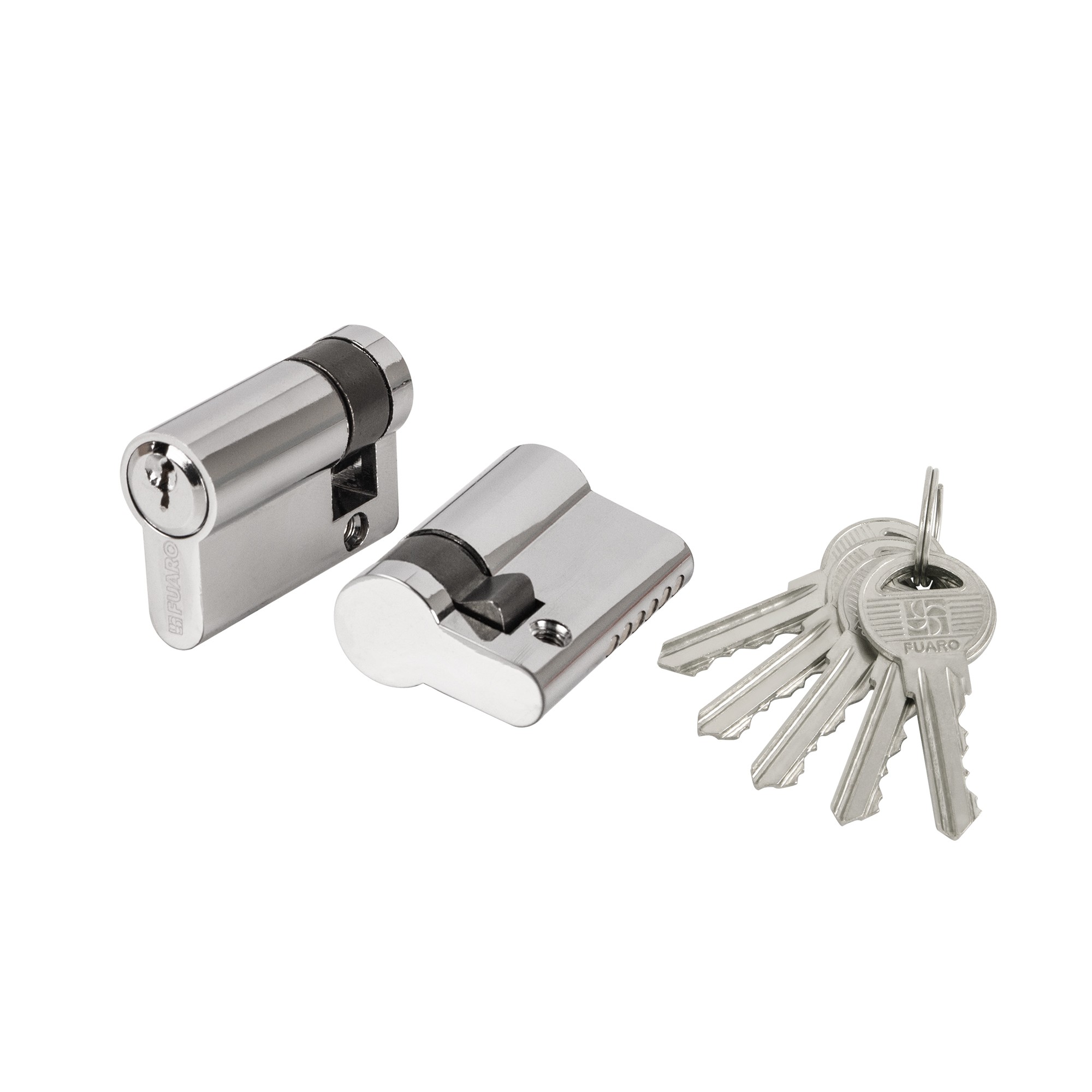 Цилиндровый Fuaro (Фуаро) механизм (100 ZA/45) 1000ZAKey45(5+10+30) CP хром 5Key Цилиндровый Fuaro (Фуаро) механизм (100 ZA/45) 1000ZAKey45(5+10+30) CP хром 5Key
