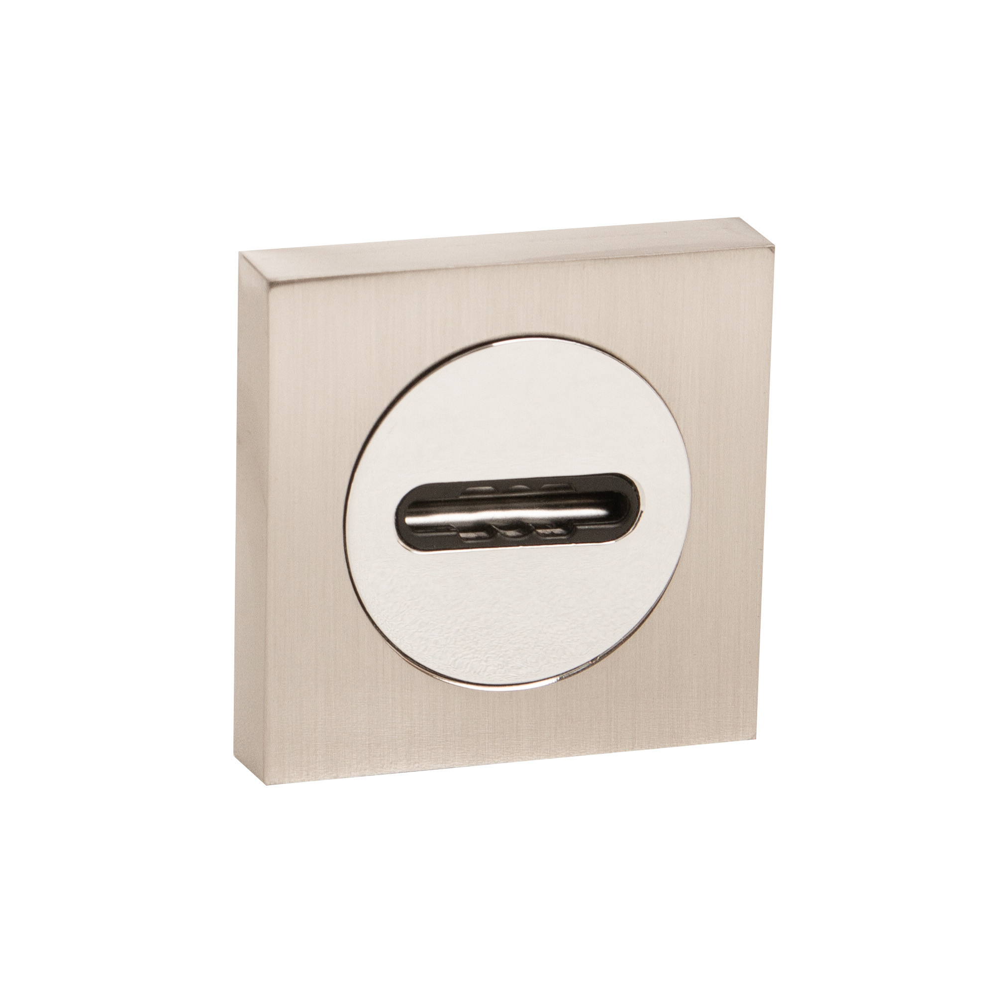 Накладка Fuaro (Фуаро) под сувальдный ключ SC.K.KM52 (SC KM) SN/CP-3 матовый никель/хром 