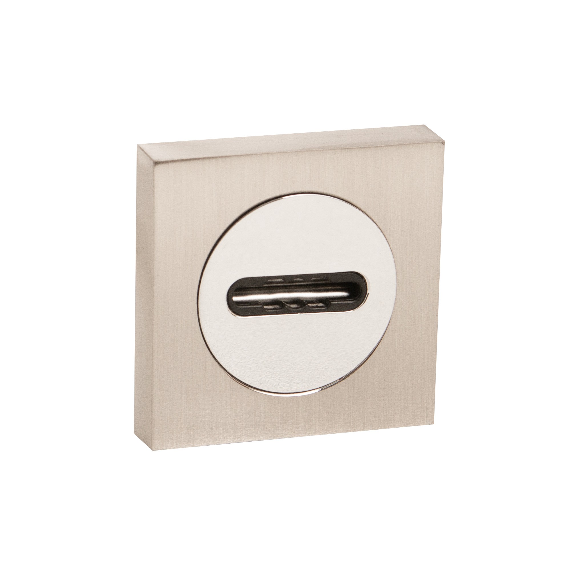 Накладка Fuaro (Фуаро) под сувальдный ключ SC.K.KM52 (SC KM) SN/CP-3 матовый никель/хром 