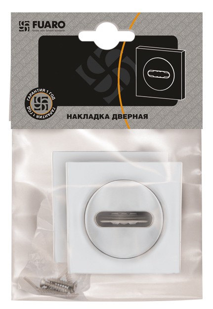 Накладка Fuaro (Фуаро) под сувальдный ключ SC.K.KM52 (SC KM) SN/CP-3 матовый никель/хром 