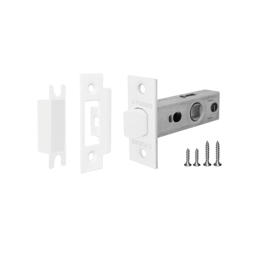 Защелка Fuaro (Фуаро) врезная PLASTP12-45-25 WH белый Защелка Fuaro (Фуаро) врезная PLASTP12-45-25 WH белый