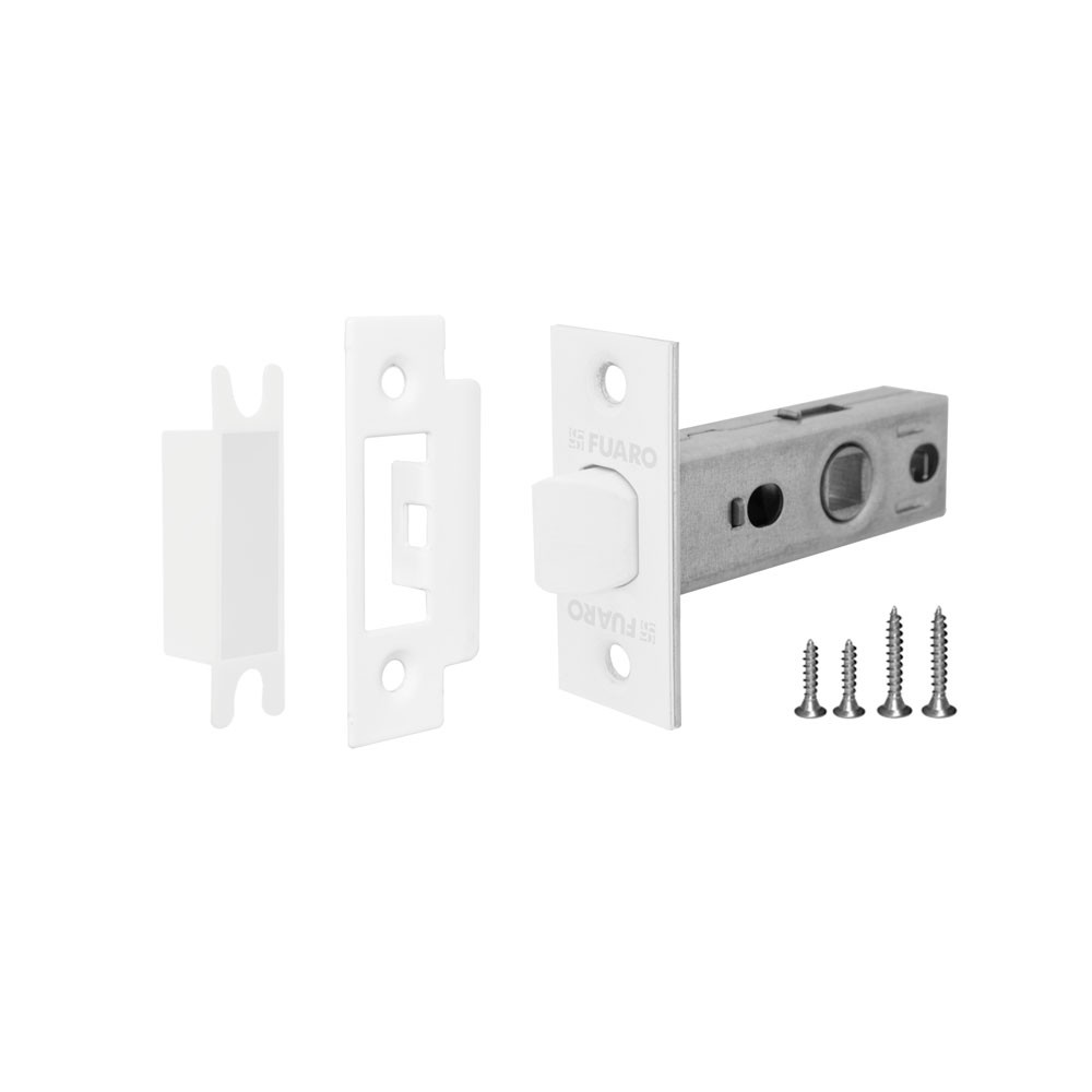 Защелка Fuaro (Фуаро) врезная PLASTP12-45-25 WH белый 