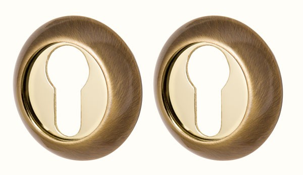 Накладка Armadillo (Армадилло) под цилиндр ET.R.LD54 (ET-1) AB/GP-7 бронза/золото 