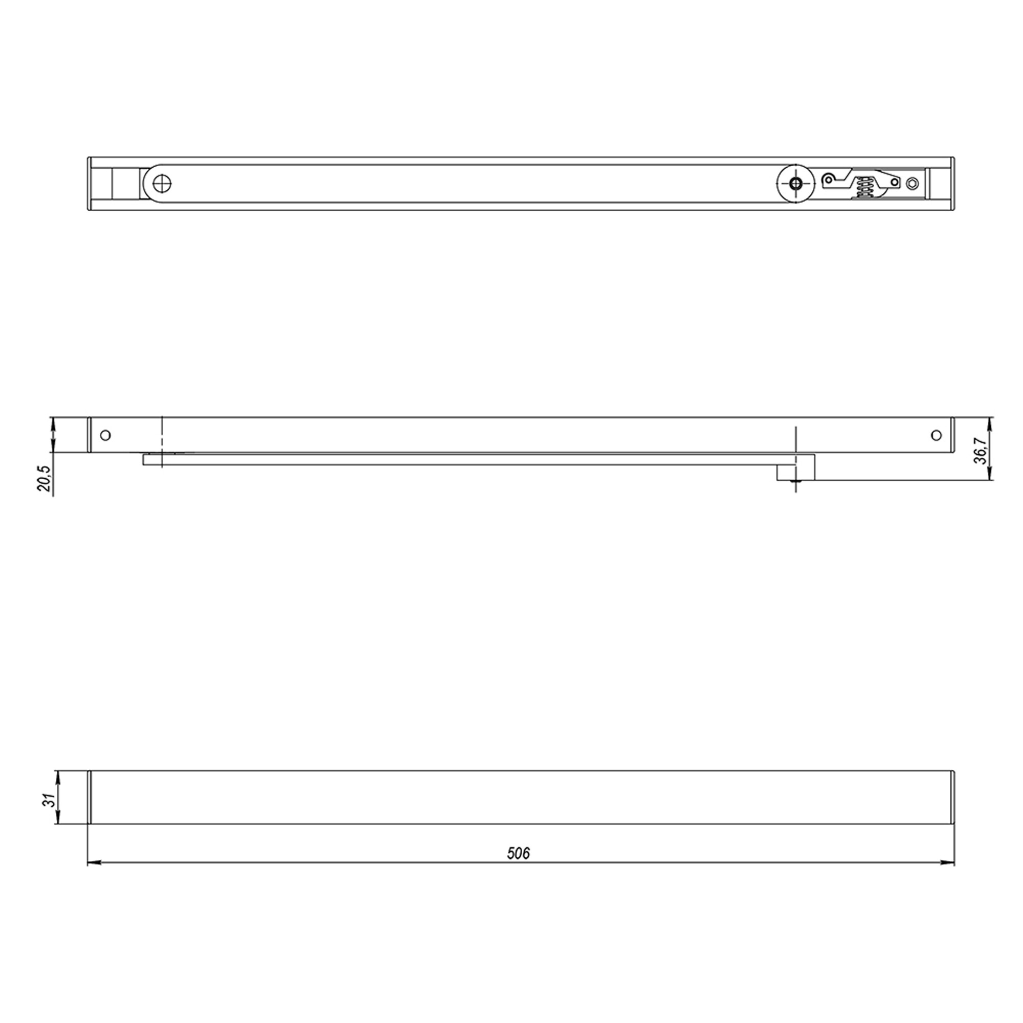 Скользящая Armadillo (Армадилло) тяга DCS.UN.BC/DA (25-100) AL (алюминий) Скользящая Armadillo (Армадилло) тяга DCS.UN.BC/DA (25-100) AL (алюминий)