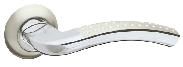 Ручка Fuaro (Фуаро) раздельная R.AR54.LOUNGE (LOUNGE AR) 130mm SN/CP-3 матовый никель/хром Ручка Fuaro (Фуаро) раздельная R.AR54.LOUNGE (LOUNGE AR) 130mm SN/CP-3 матовый никель/хром