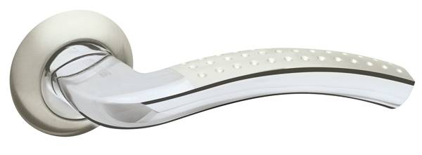 Ручка Fuaro (Фуаро) раздельная R.AR54.LOUNGE (LOUNGE AR) 130mm SN/CP-3 матовый никель/хром 