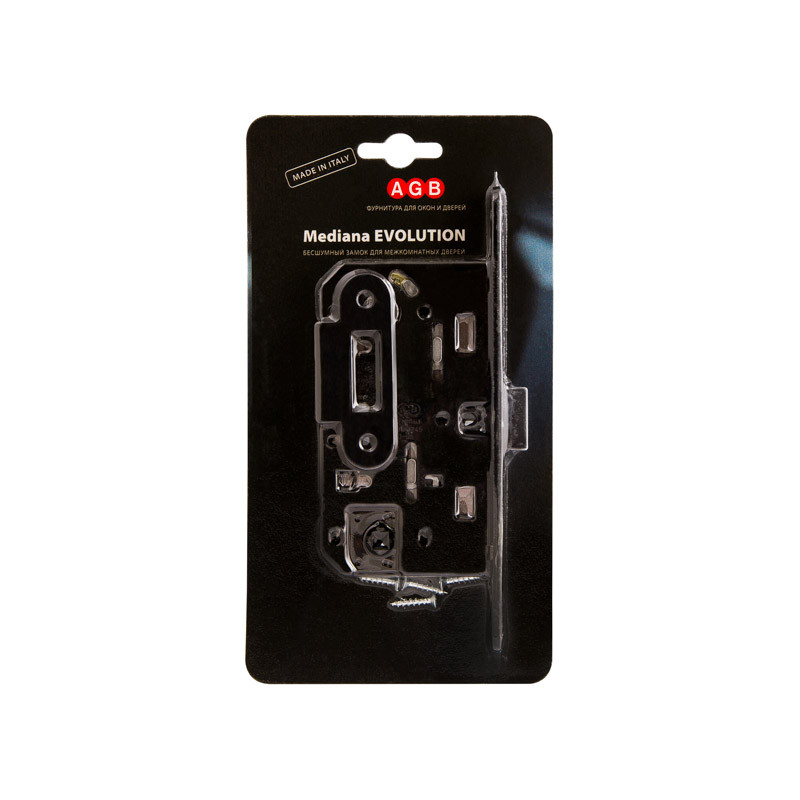 B01102.50.93.567 AGB (АГБ) Защелка врезная WC (черный) MEDIANA EV. (инд.упак+B01000.13) B01102.50.93.567 AGB (АГБ) Защелка врезная WC (черный) MEDIANA EV. (инд.упак+B01000.13)