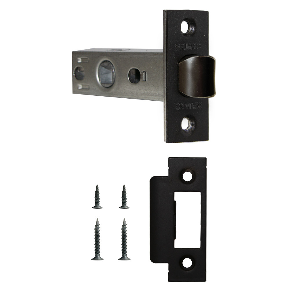 Защелка Fuaro (Фуаро) врезная METF12-45-25 (F12-45-25) BL черный 