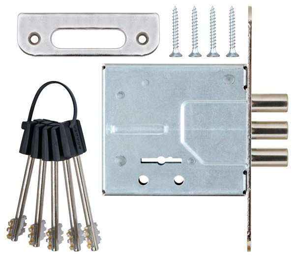 Замок Sam (Сам) врезной сувальдный ЗВ8-8У/15, 5 кл. /79600/ 