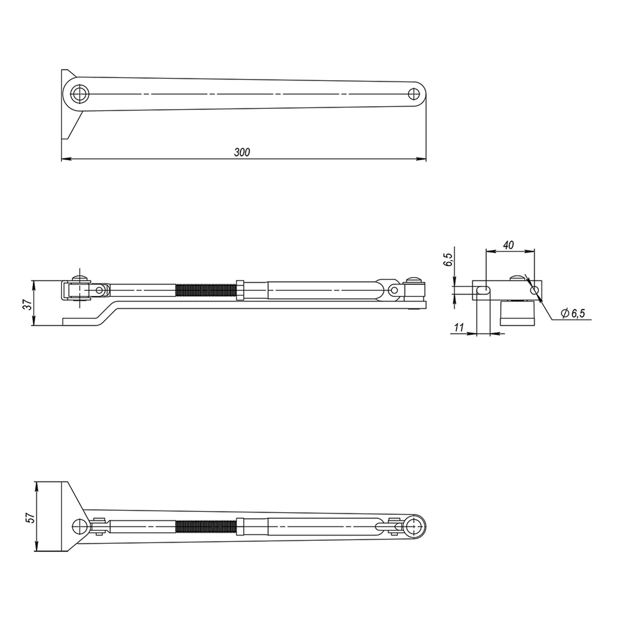 Рычажная Armadillo (Армадилло) тяга DCS.UN.BC/DA (25-140) AL (алюминий) Рычажная Armadillo (Армадилло) тяга DCS.UN.BC/DA (25-140) AL (алюминий)