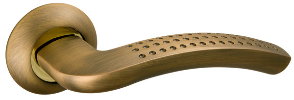 Ручка Fuaro (Фуаро) раздельная R.AR54.LOUNGE (LOUNGE AR) 130mm AB/GP-7 бронза/золото 