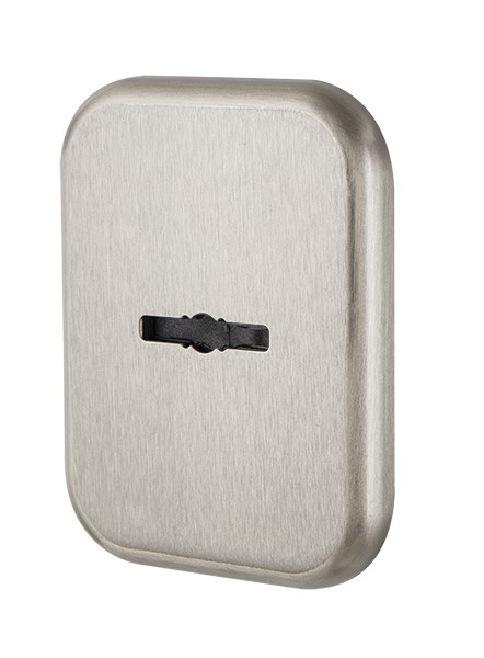 Декор. Armadillo (Армадилло) Квадратная накл. на сувальдный со шторкой PS-DEC SQ CT (ATC Protector 1) SN-3 Мат.никель 