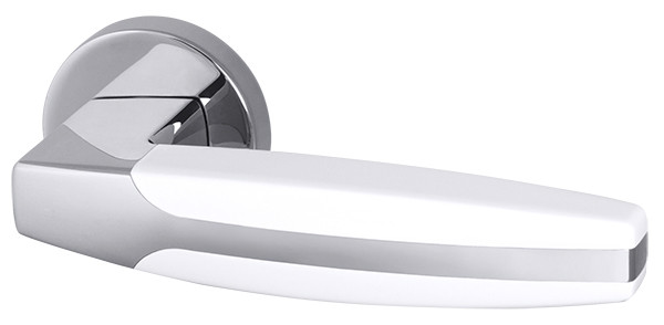 Ручка Armadillo (Армадилло) раздельная R.URB52.ARC (ARC URB2) CP/White-14 хром/белый Ручка Armadillo (Армадилло) раздельная R.URB52.ARC (ARC URB2) CP/White-14 хром/белый