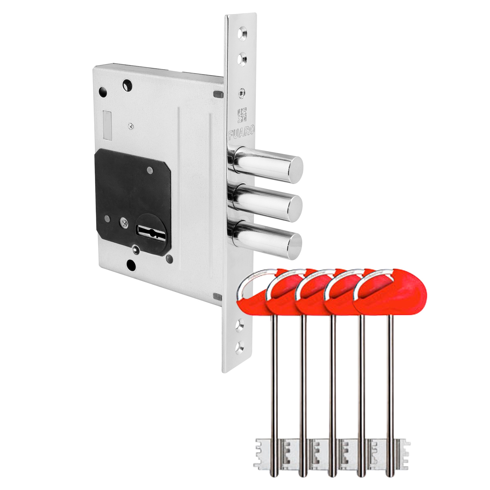 Замок Fuaro (Фуаро) врезной сувальдный MDV25/S-60.00.3R16 5key (5 ключей) Замок Fuaro (Фуаро) врезной сувальдный MDV25/S-60.00.3R16 5key (5 ключей)