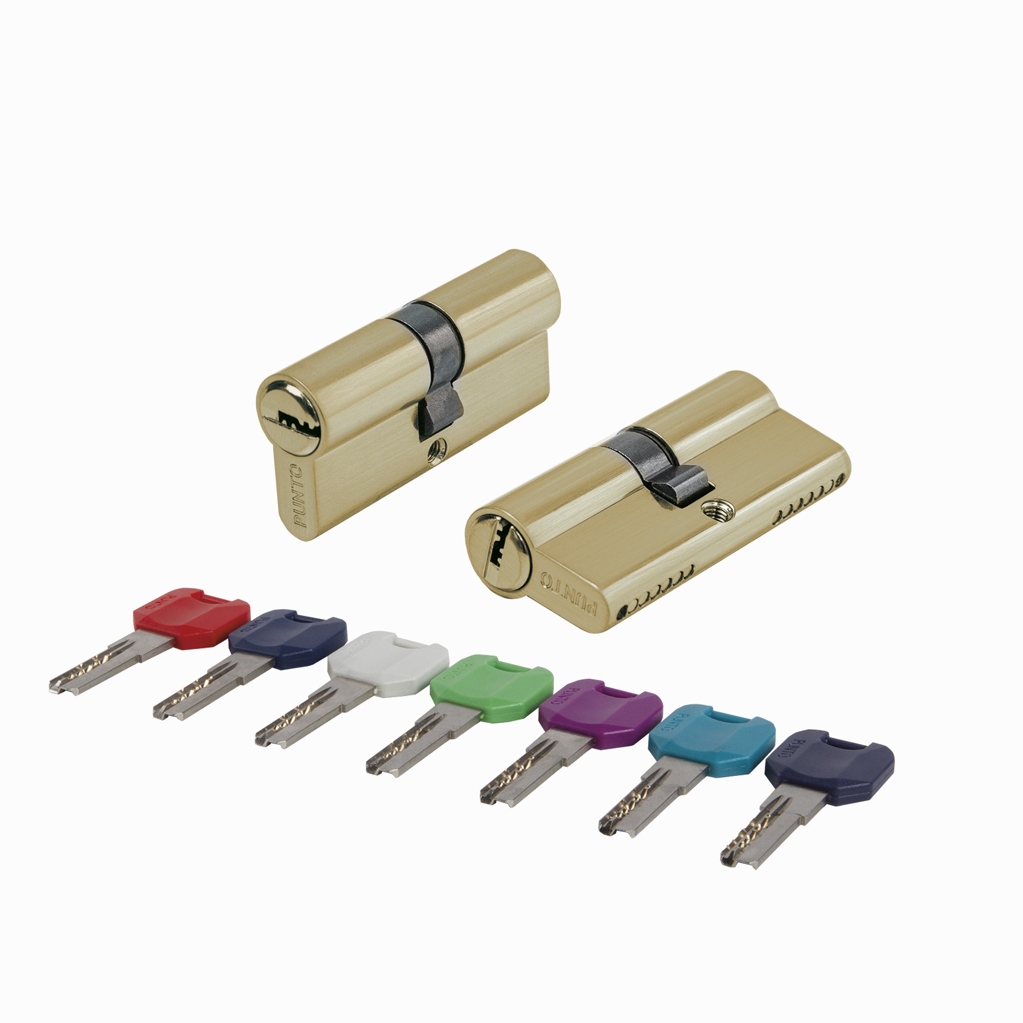 Цилиндровый Punto (Пунто) механизм MaxPro7000Key70mm(30+10+30) SSG сатин.золото 7key 