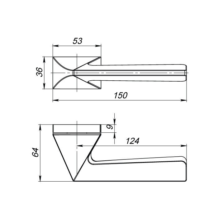 Ручка Armadillo (Армадилло) раздельная K.UCS36.IRON (IRON UCS) MWSC-33 итальянский тисненый Ручка Armadillo (Армадилло) раздельная K.UCS36.IRON (IRON UCS) MWSC-33 итальянский тисненый