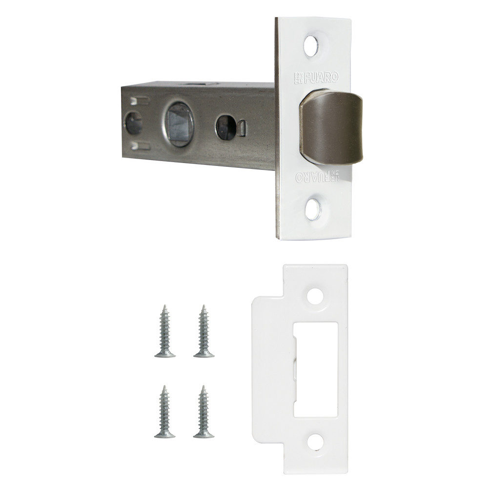 Защелка Fuaro (Фуаро) врезная METF12-45-25 (F12-45-25) WH белый 