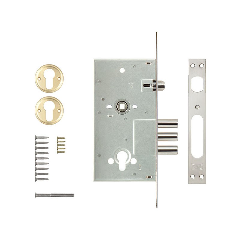 Корпус Kale kilit (Кале килит) врезного цилиндрового замка с защёлкой 252/R w/b 