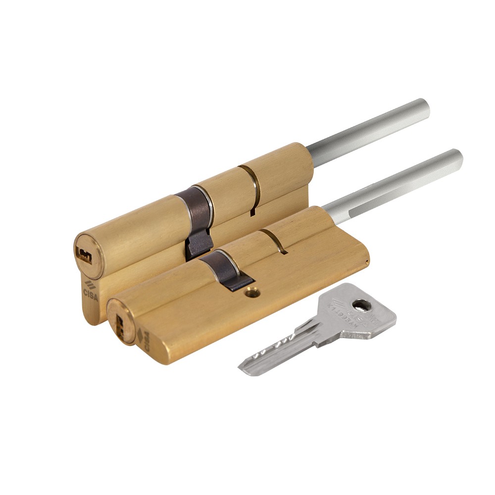 Цилиндровый механизм Cisa (Чиза) под вертушку (дл. шток) ASIX OE307-87.00 (90 мм/55+10+25), ЛАТУНЬ Цилиндровый механизм Cisa (Чиза) под вертушку (дл. шток) ASIX OE307-87.00 (90 мм/55+10+25), ЛАТУНЬ