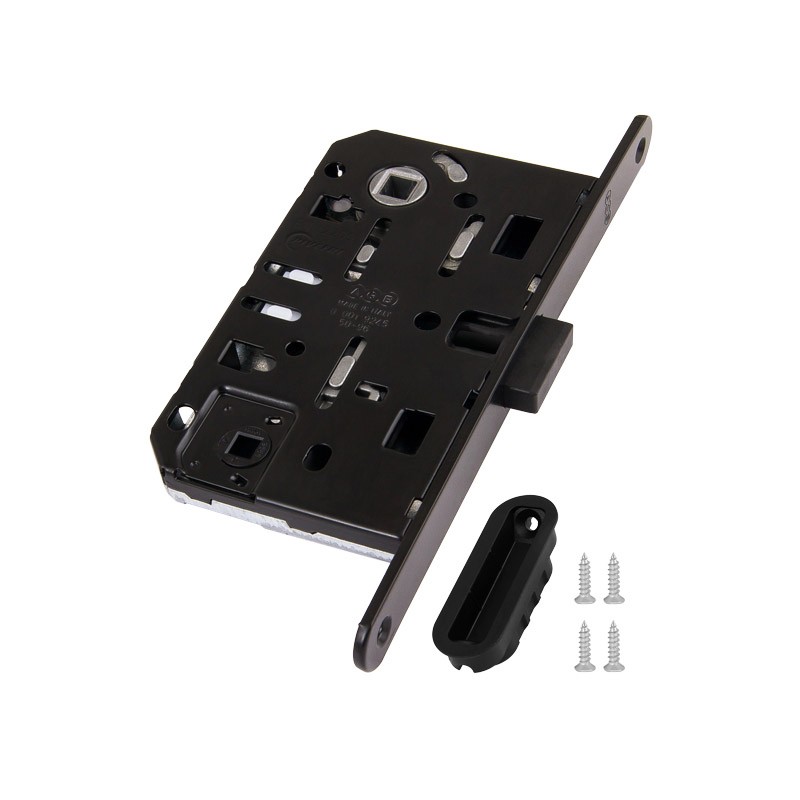 B06102.50.93.567 AGB (АГБ) Защелка врезная WC (черный) с отв. пл. B02402.05.93 MEDIANA POLARIS B06102.50.93.567 AGB (АГБ) Защелка врезная WC (черный) с отв. пл. B02402.05.93 MEDIANA POLARIS