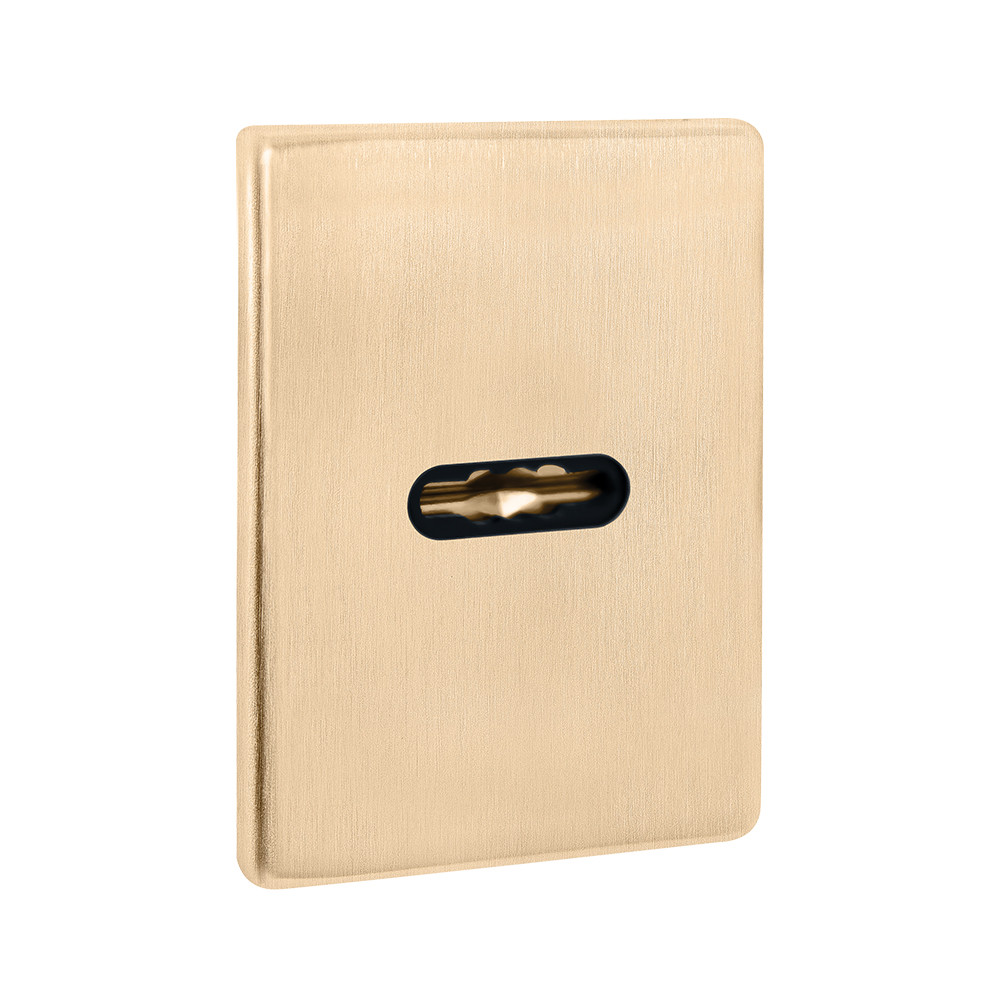 Накладка Fuaro (Фуаро) на сувальдный замок ESC.S-auto.RL/K.486 (ESC 486-S.auto RL) SSG сатинированное золото (1шт) 