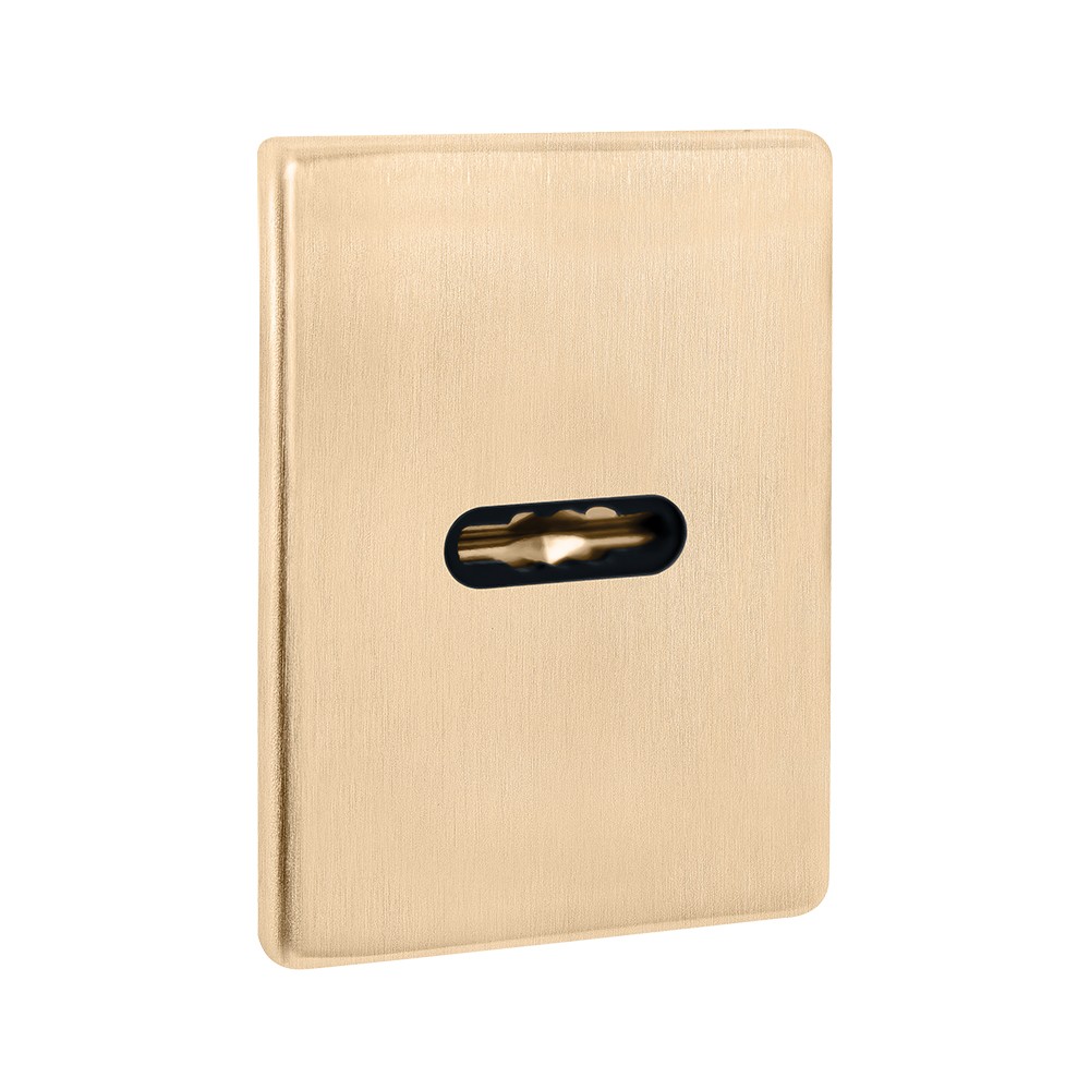 Накладка Fuaro (Фуаро) на сувальдный замок ESC.S-auto.RL/K.486 (ESC 486-S.auto RL) SSG сатинированное золото (1шт) 