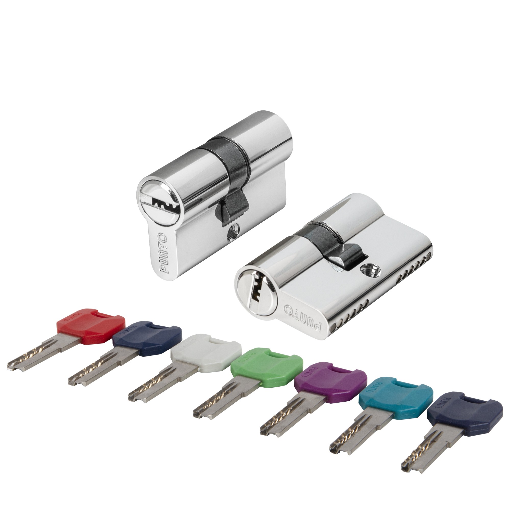 Цилиндровый Punto (Пунто) механизм MaxPro7000Key70mm(30+10+30) CP хром 7key 