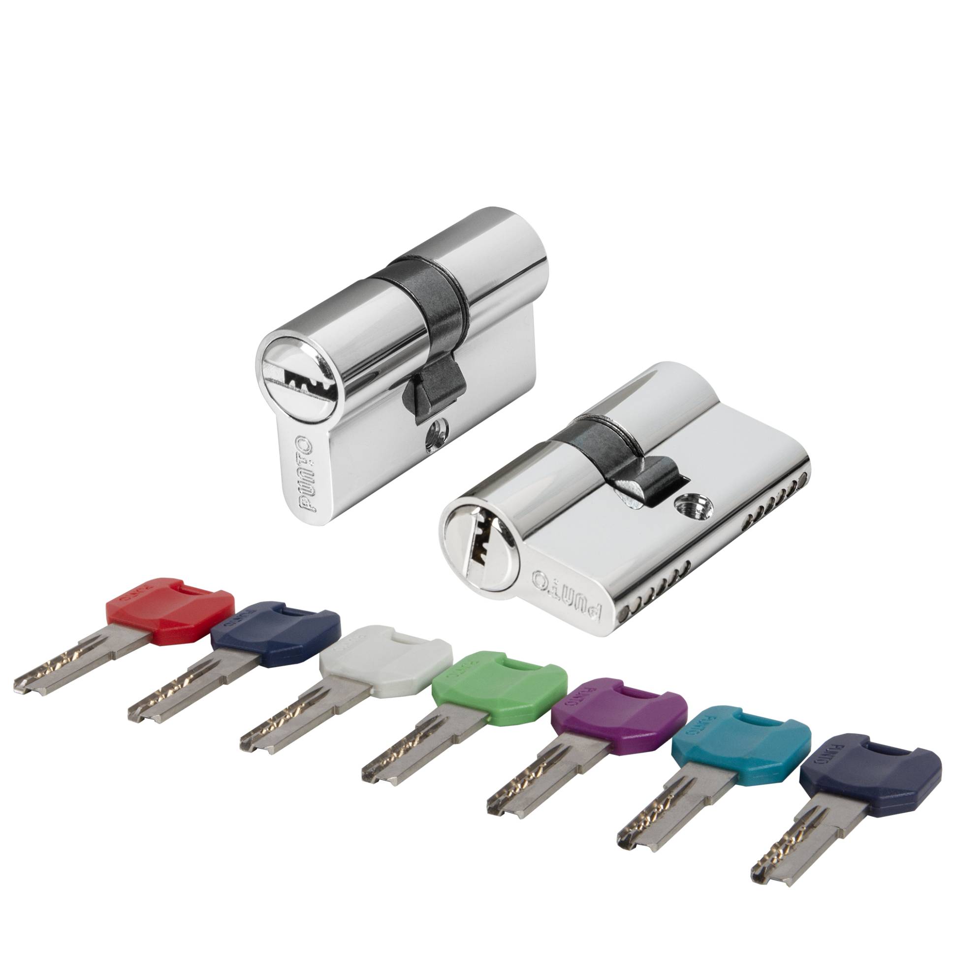 Цилиндровый Punto (Пунто) механизм MaxPro7000Key70mm(30+10+30) CP хром 7key 