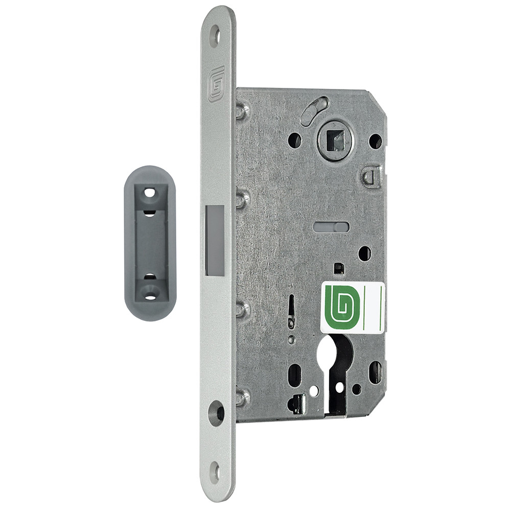 Замок Guardian (Гардиан) межкомнатный магнитный под цилиндр Soft 11М MCR, матовый хром /128:6429/ 