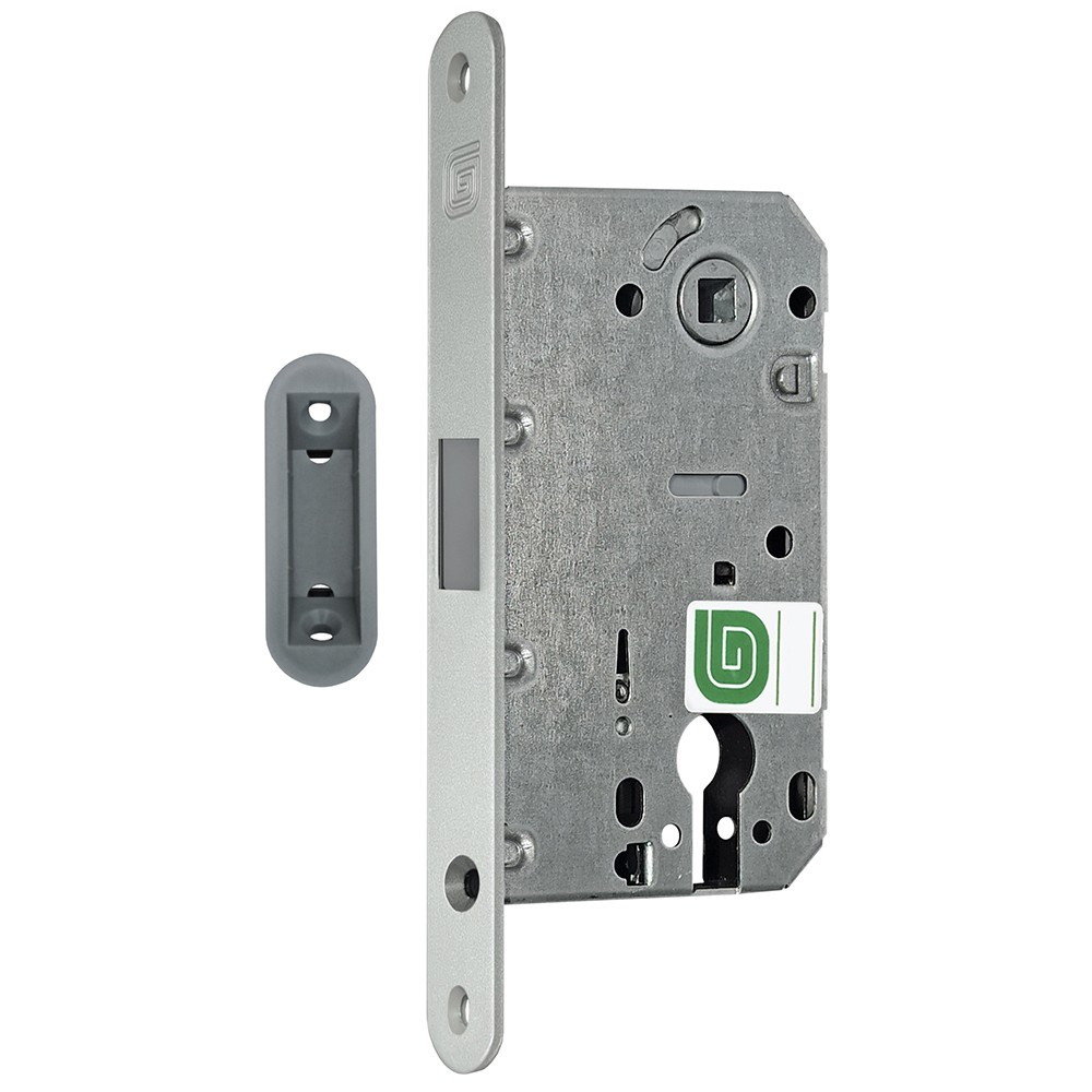 Замок Guardian (Гардиан) межкомнатный магнитный под цилиндр Soft 11М MCR, матовый хром /128:6429/ 