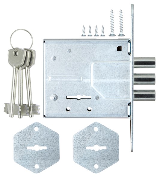 Замок Sam (Сам) врезной сувальдный ЗВ8-4С/1 (без отв. планки), 3 кл. /76601/ 