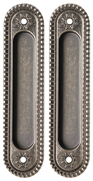 Ручка Armadillo (Армадилло) для раздвижных дверей SH.CL152.010 (SH010/CL) AS-9 античное серебро 