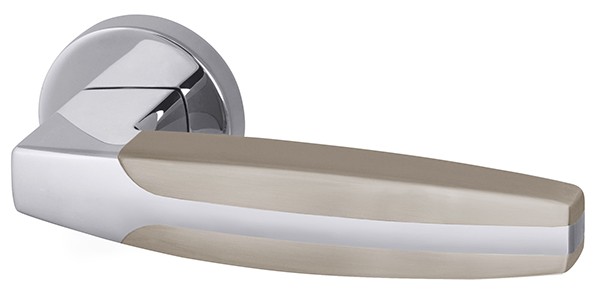 Ручка Armadillo (Армадилло) раздельная R.URB52.ARC (ARC URB2) SN/CP-3 матовый никель/хром 