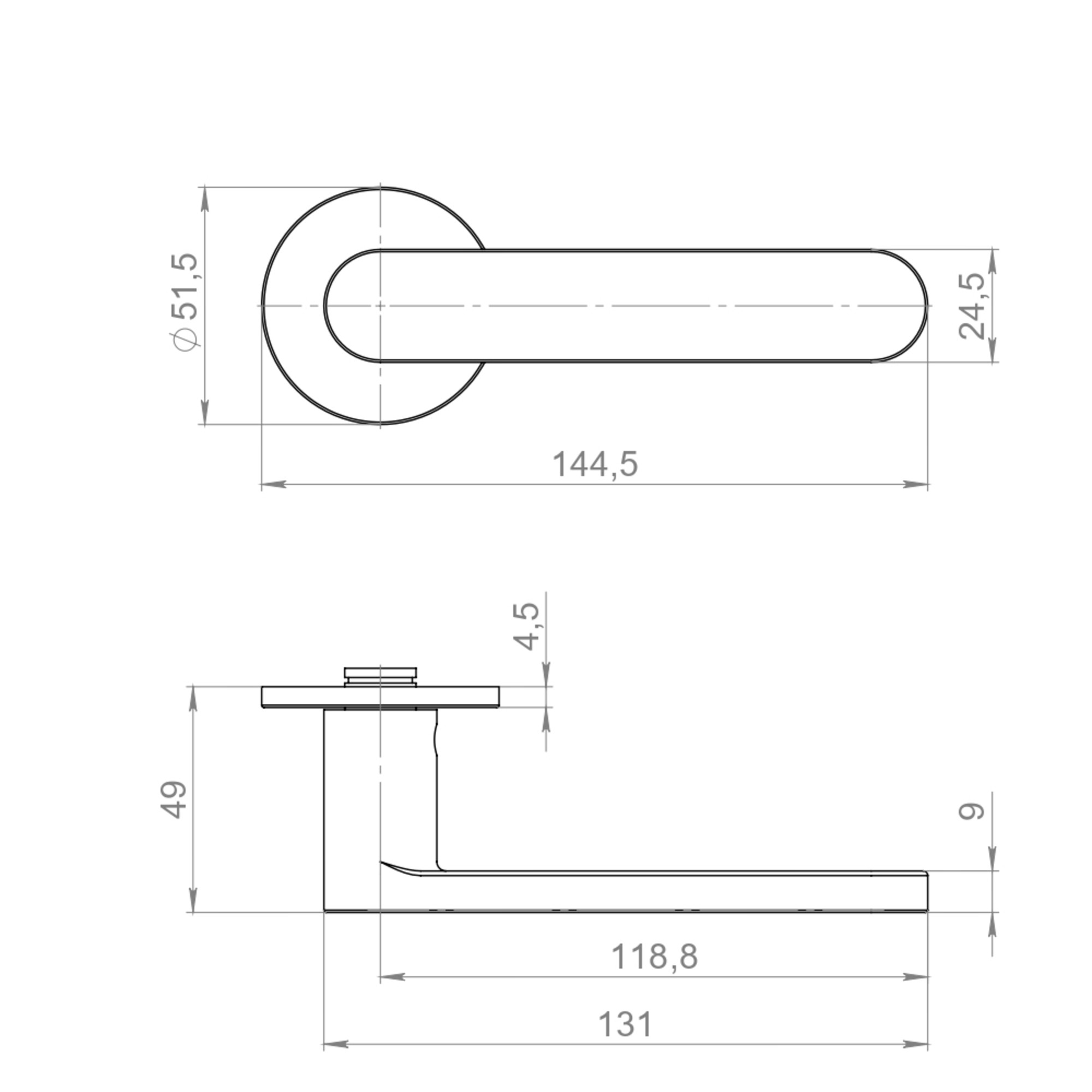 Ручка Armadillo (Армадилло) раздельная R.YM.SAVOIARDI AC-9 медь 