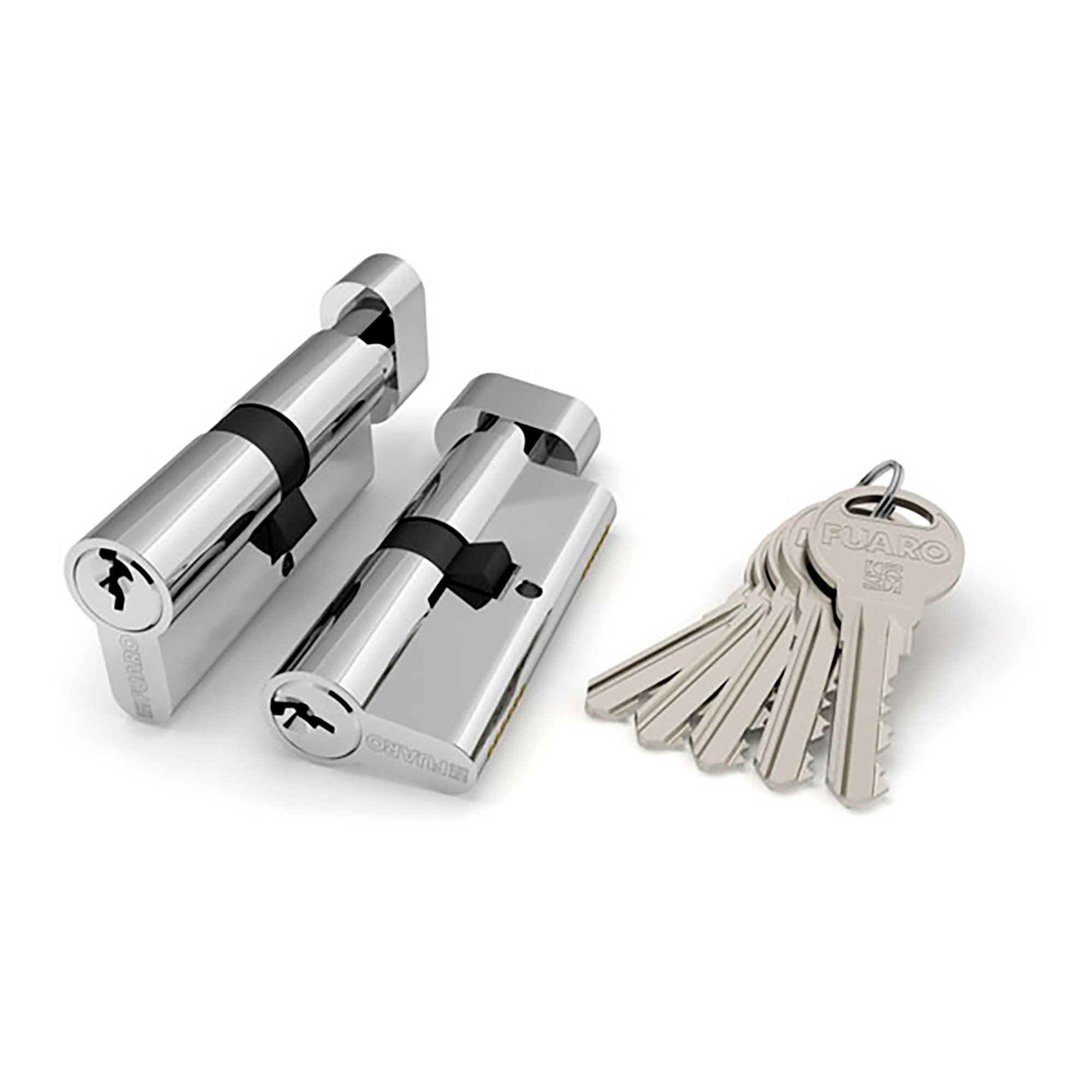 Цилиндровый Fuaro (Фуаро) механизм (R302/60) R3002Knob60(25+10+25) CP хром 5Key с вертушкой Цилиндровый Fuaro (Фуаро) механизм (R302/60) R3002Knob60(25+10+25) CP хром 5Key с вертушкой