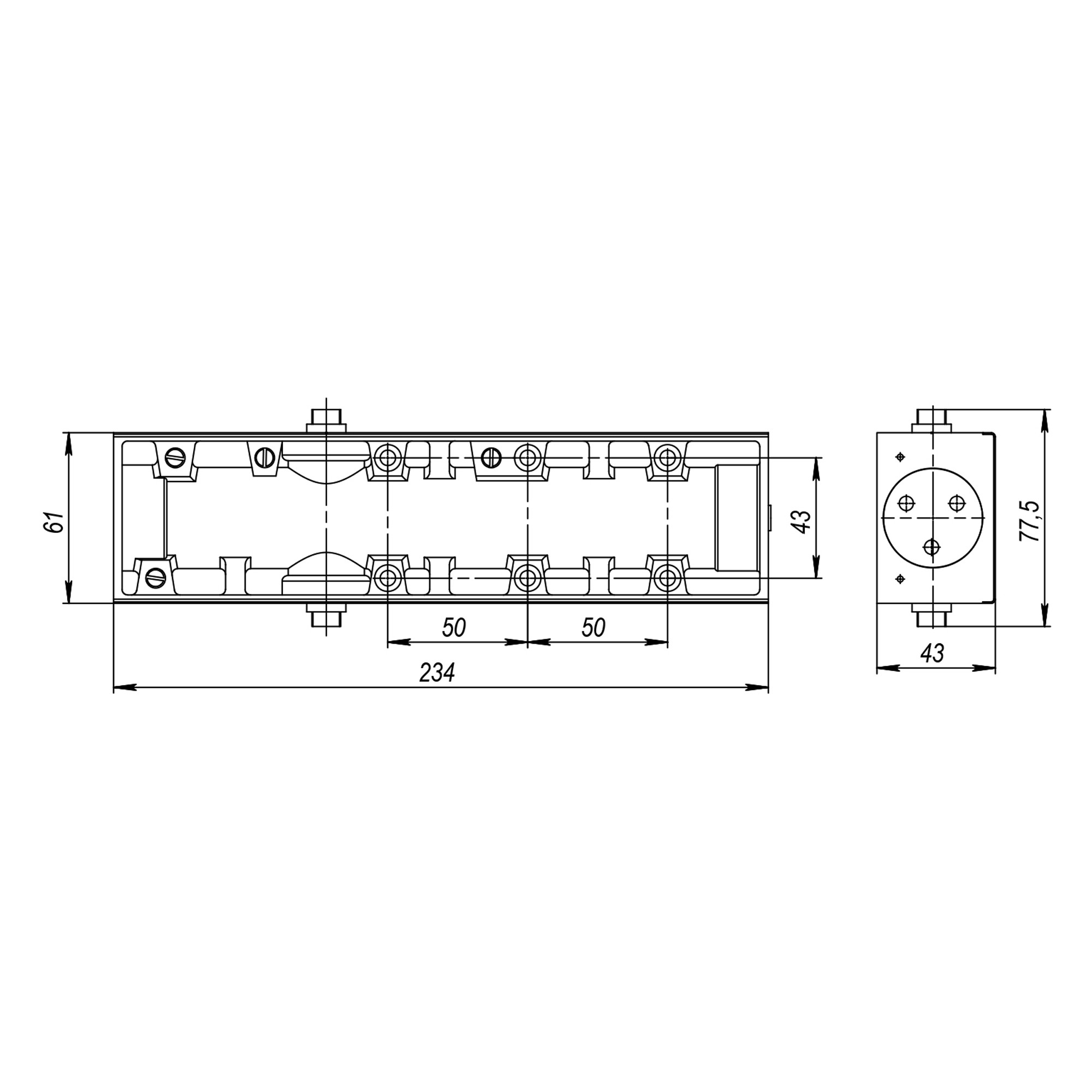 Корпус Armadillo (Армадилло) доводчика DCS.UN.BC/DA (25-100/140) AL (алюминий) Корпус Armadillo (Армадилло) доводчика DCS.UN.BC/DA (25-100/140) AL (алюминий)
