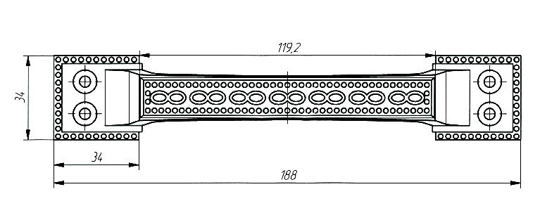 Ручка-скоба Zenit (Зенит) РС-2 (мат.черный) Ручка-скоба Zenit (Зенит) РС-2 (мат.черный)