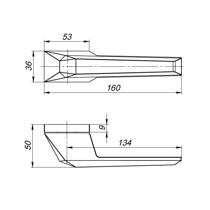 Ручка Armadillo (Армадилло) раздельная K.UCS36.STONE (STONE UCS) SN-3 матовый никель Ручка Armadillo (Армадилло) раздельная K.UCS36.STONE (STONE UCS) SN-3 матовый никель