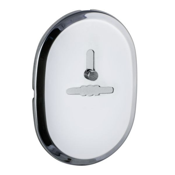 Декоративная Fuaro (Фуаро) накладка ESC 476 (90х65) СP ХРОМ на сувальдный замок с шторкой 