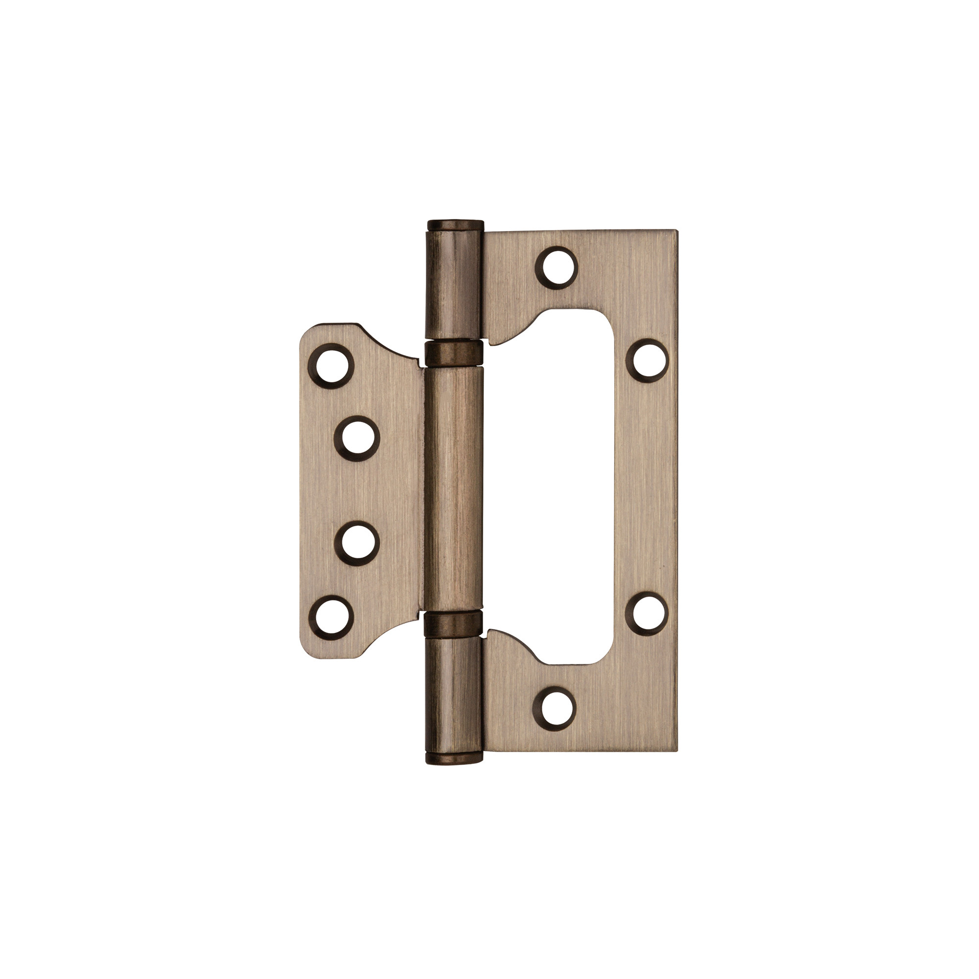 Петля Ajax (Аякс) универсальная без врезки IN4000W AB (100/P-2B 100x2,3) бронза 