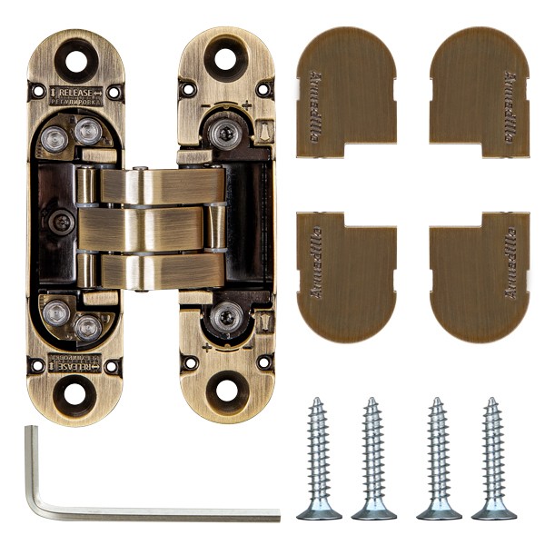 Петля Armadillo (Армадилло) скрытой установки U3D4000 AB (9540UN3D) бронза 