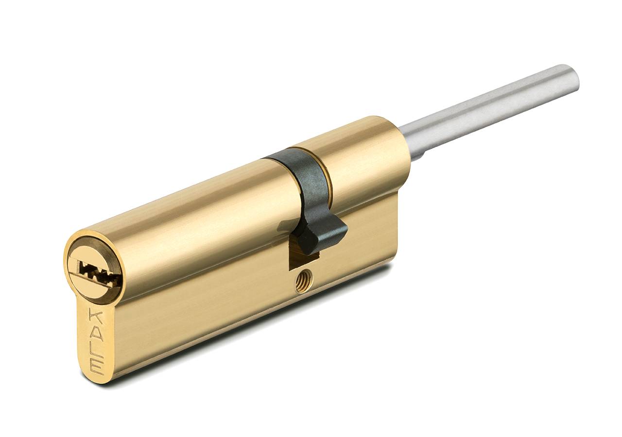 Цилиндровый механизм Kale kilit (Кале килит) под вертушку (дл.шток) 164 SX/81 (45+10+26) mm латунь 5 кл. 